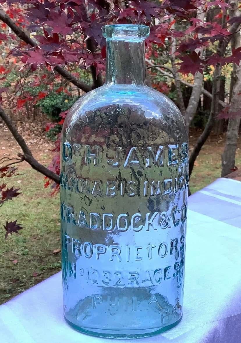 Antique c.1870s embossed DR. JAMES CRADDOCK & CO. PHILa ~Applied Antique c.1870s embossed DR. JAMES CRADDOCK & CO. PHILa ~Applied