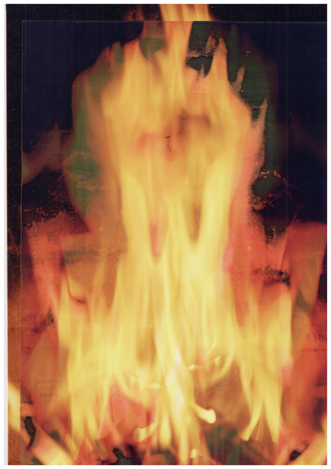 Vintage Fire Print, C-Print Print 36.5x25.5 Circa 1990 <div style= Vintage Fire Print, C-Print Print 36.5x25.5 Circa 1990 <div style=