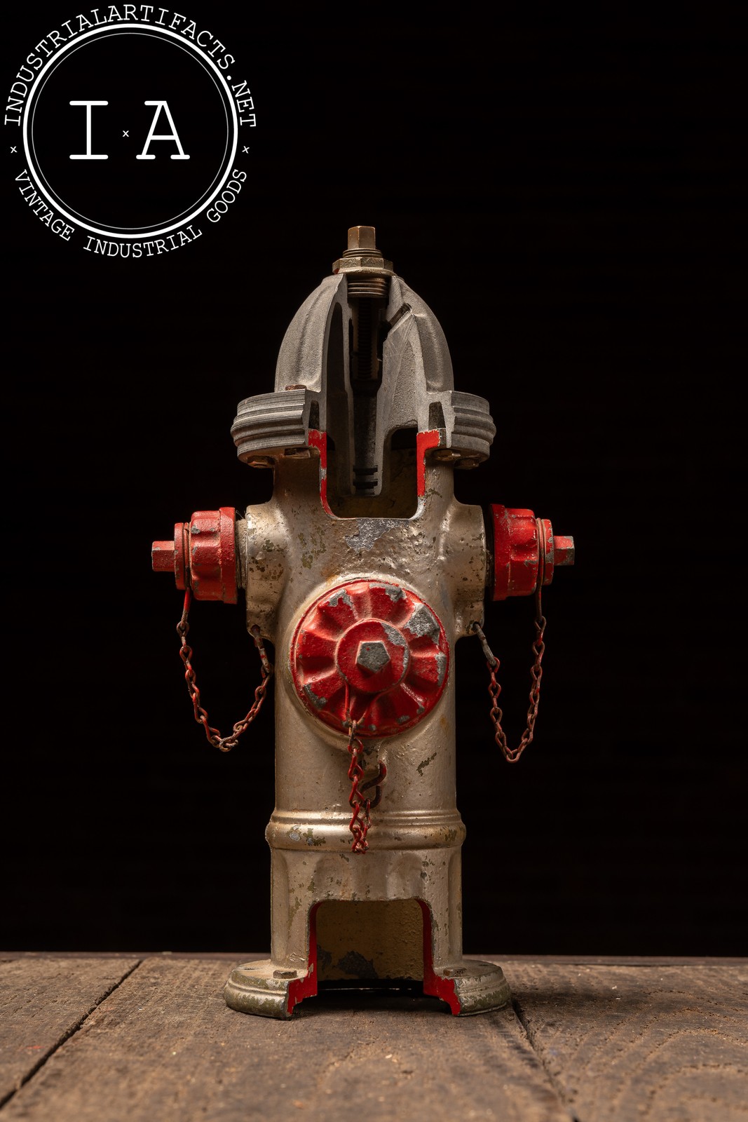Vintage Cast Aluminum Fire Hydrant Cross-Section Demonstration Model Vintage Cast Aluminum Fire Hydrant Cross-Section Demonstration Model