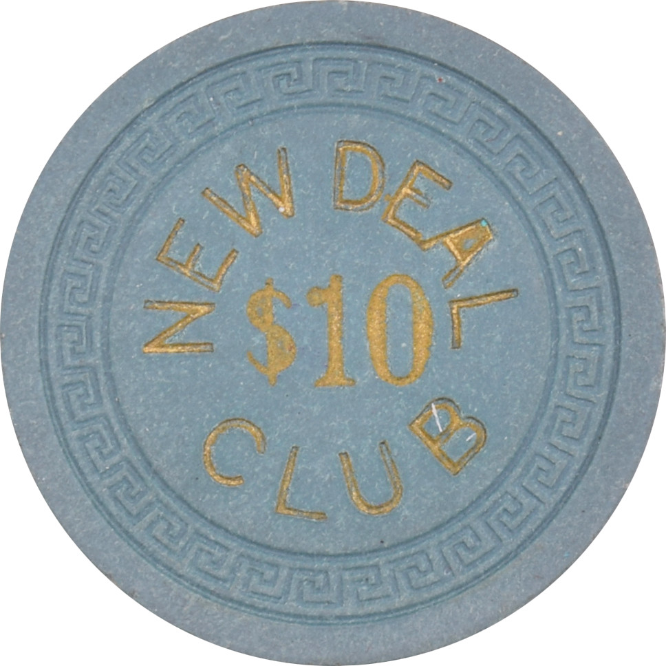 New Deal Club Casino Elko Nevada $10 Chip 1940s (Faded) New Deal Club Casino Elko Nevada $10 Chip 1940s (Faded)