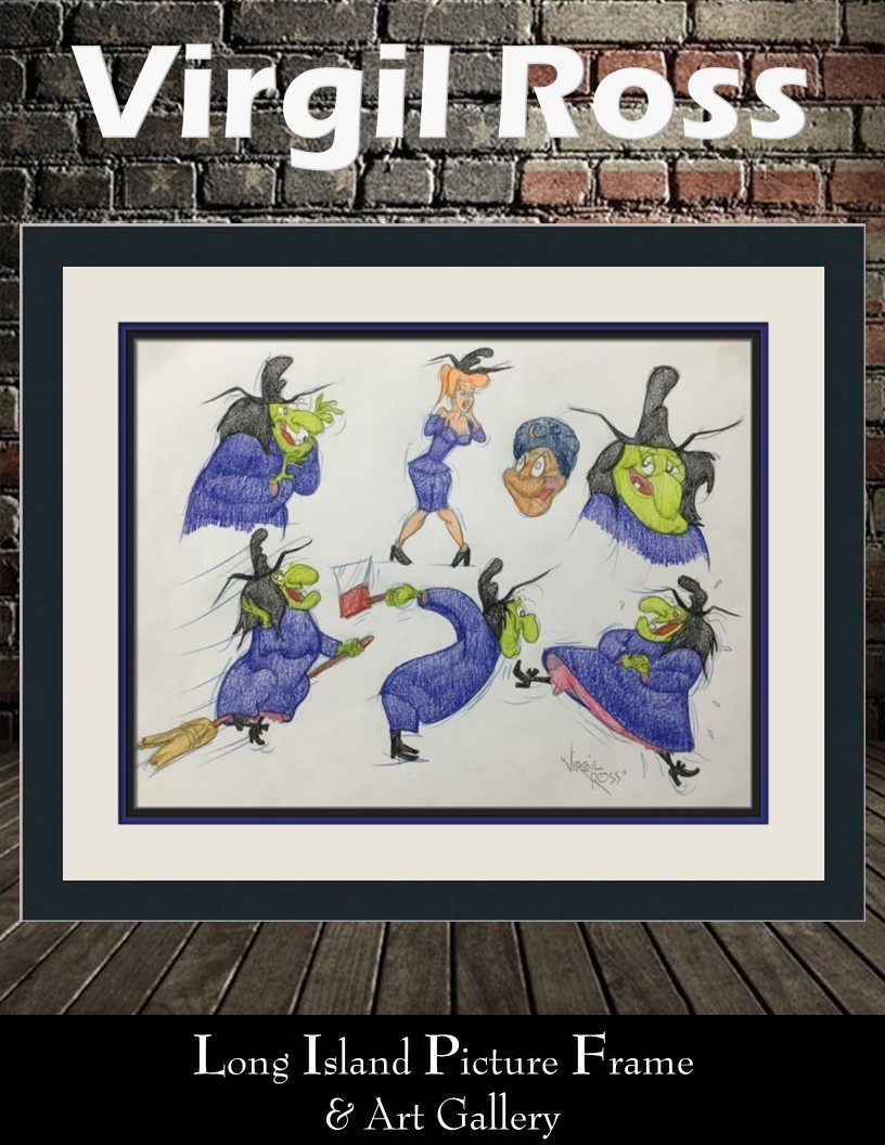 Virgil Ross Original Signed Model Sheet Drawing Witch Hazel Custom Framed V12 Virgil Ross Original Signed Model Sheet Drawing Witch Hazel Custom Framed V12
