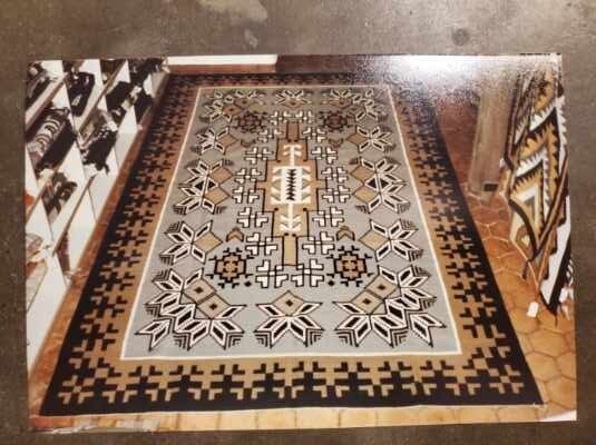 Native American Handmade Navajo Rugs Two Grey Hills Design Native American Handmade Navajo Rugs Two Grey Hills Design
