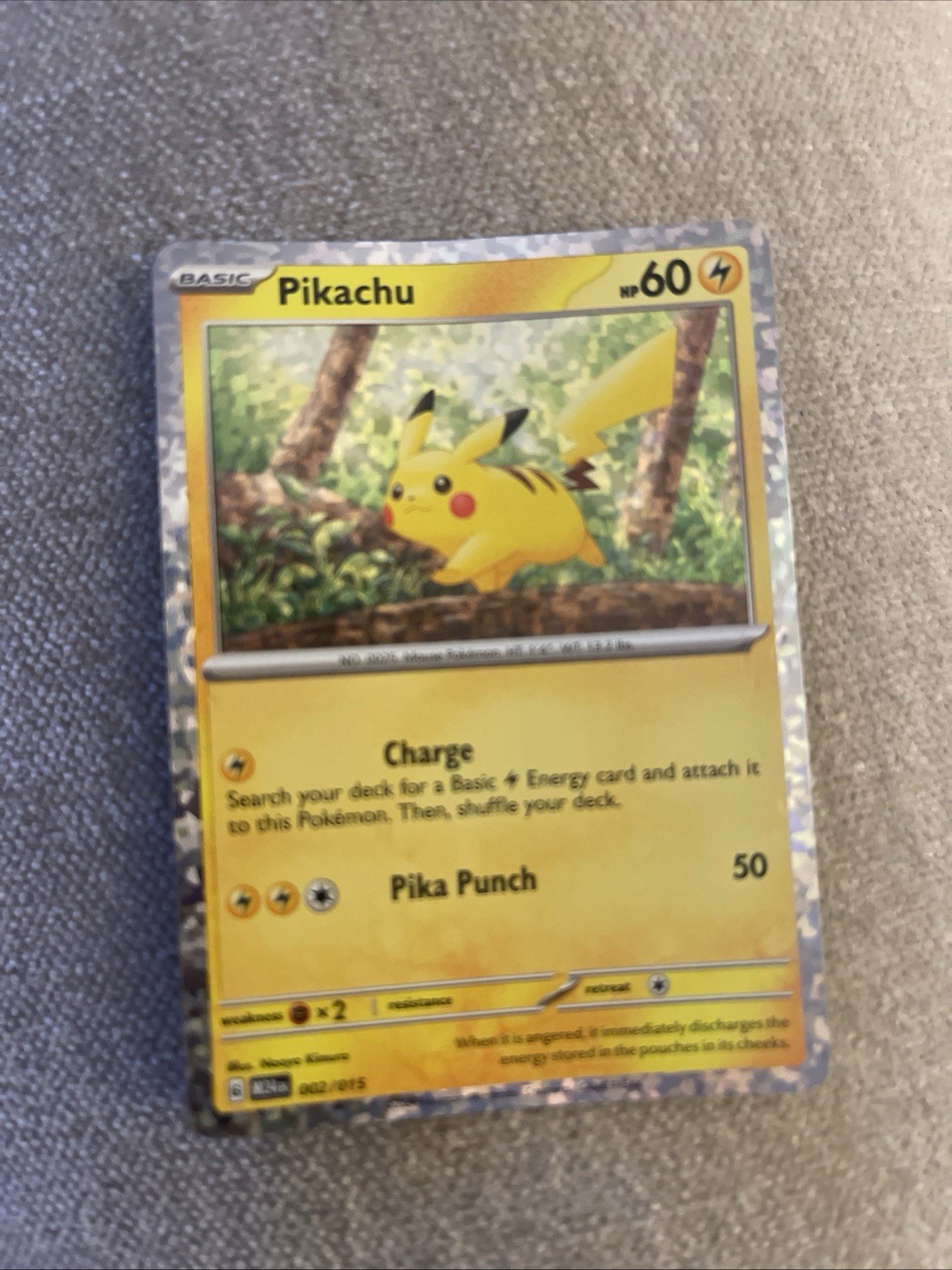 Pikachu New 2025 McDonalds Happy Meal Holo Pokémon Dragon Discovery Card 002/015