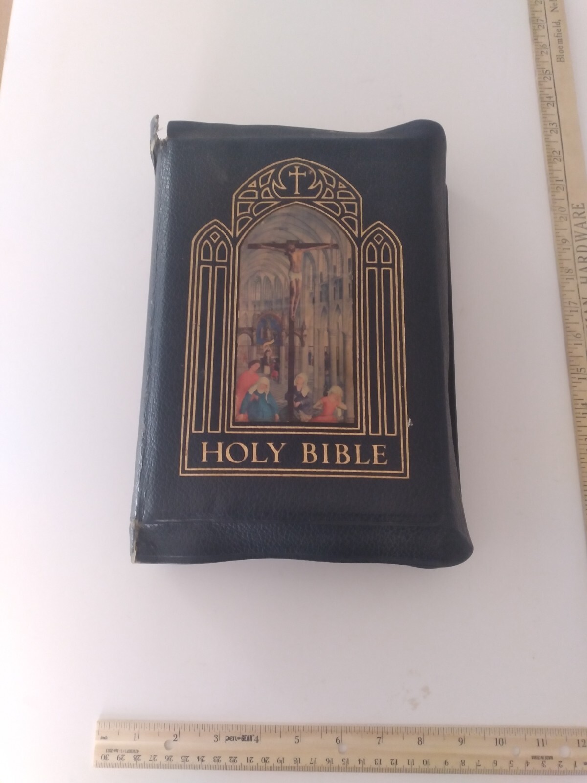 Vintage Rare Holy Bible Cathedral Edition 1954 GOD JESUS CHRIST Early Beautiful