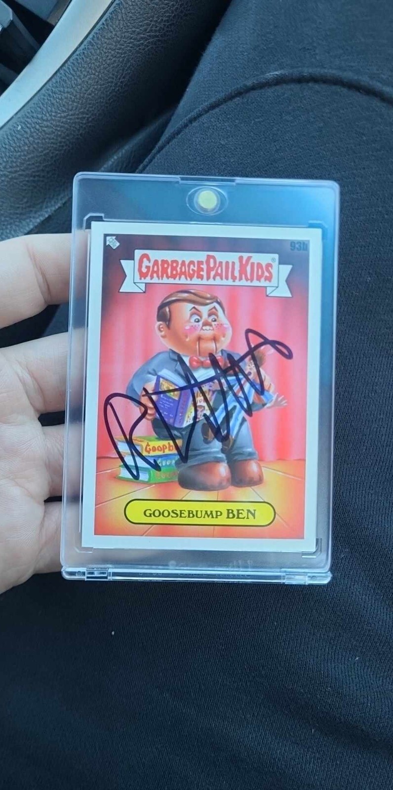 R.L STINE AUTOGRAPHED GPK CARD GOOSEBUMPS BEN GPK 🔥 1 of 1 In the world R.L STINE AUTOGRAPHED GPK CARD GOOSEBUMPS BEN GPK 🔥 1 of 1 In the worldÂ