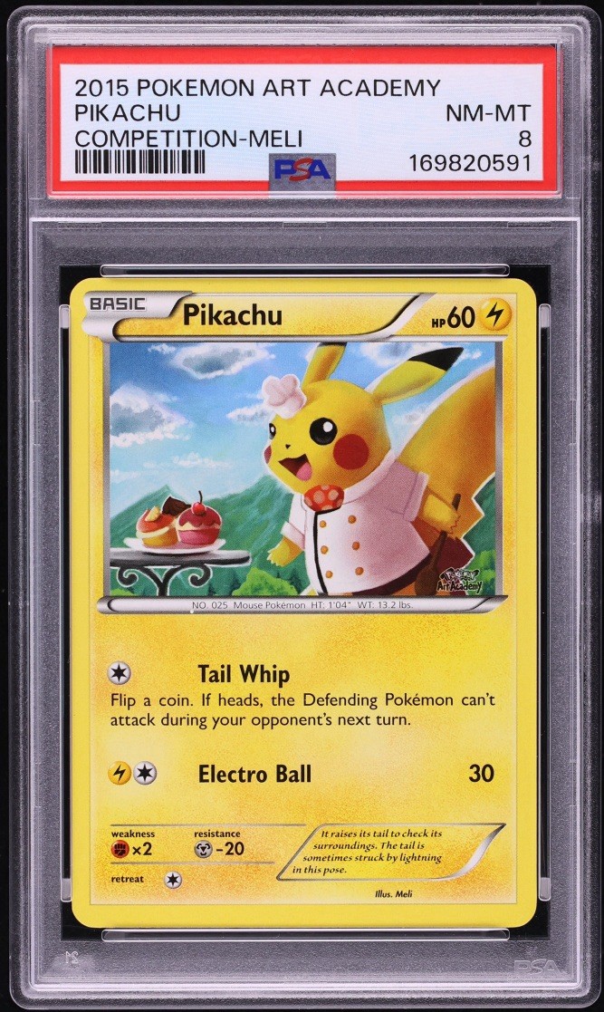 2015 Pokemon Meli Pikachu Art Academy Competition Prize PSA 8 NM-MT 2015 Pokemon Meli Pikachu Art Academy Competition Prize PSA 8 NM-MT