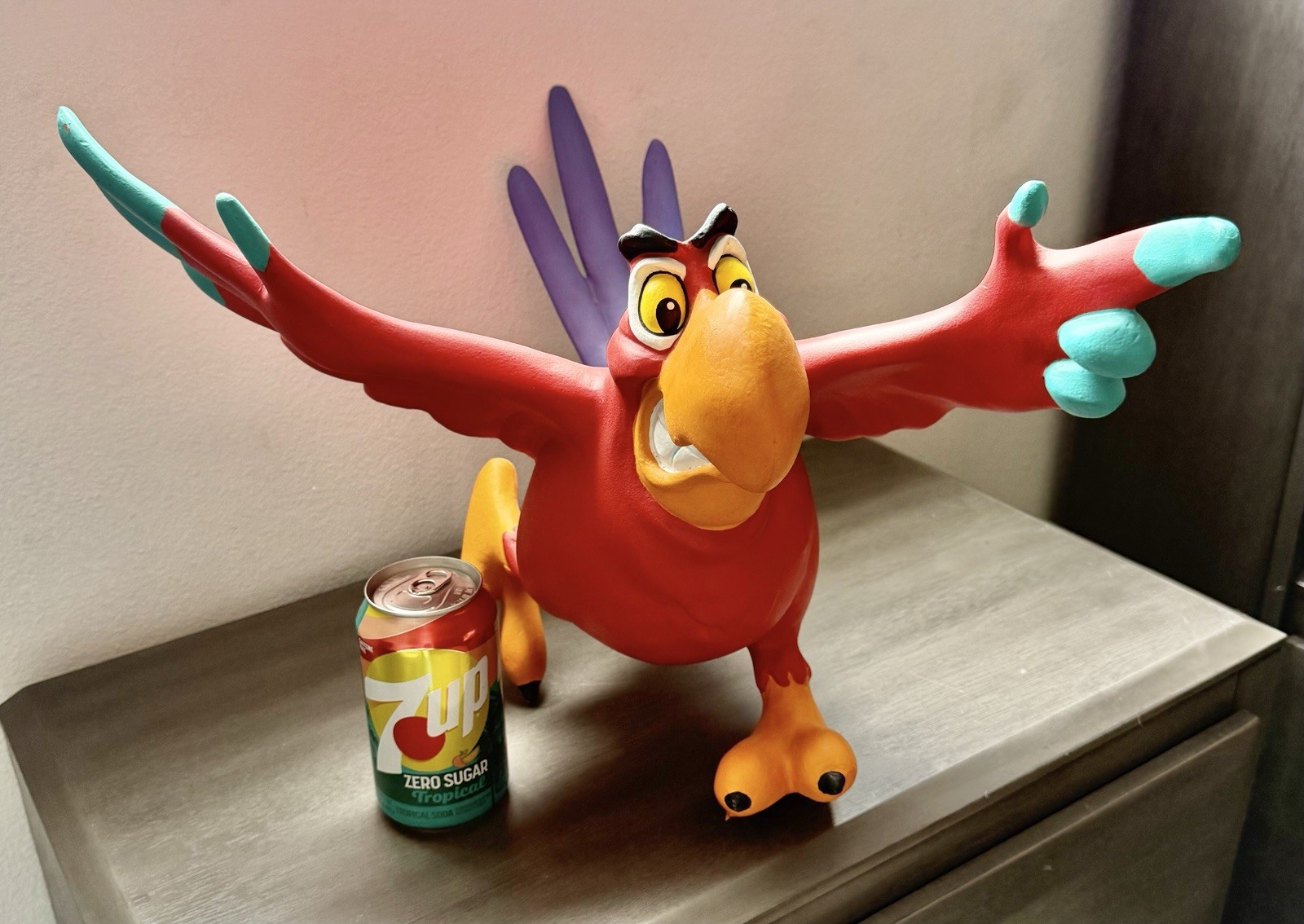 RARE Life Size Disney Store Display Iago Aladdin Bird Figure Statue Prop RARE Life Size Disney Store Display Iago Aladdin Bird Figure Statue Prop