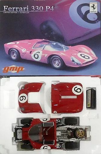 [Used] Mini car 1/18 Ferrari 330 P4 #6 (red) [G1804101]