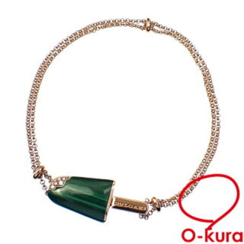 BVLGARI Gelati Malachite Bracelet Size SM K18 Pink Gold Used Excellent BVLGARI Gelati Malachite Bracelet Size SM K18 Pink Gold Used Excellent