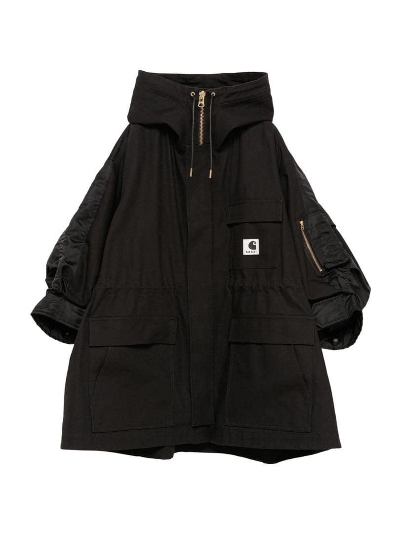 Carhartt Wip Duck X Nylon Twill Coat Women Rare Collaboration Model Limited Edit Carhartt Wip Duck X Nylon Twill Coat Women Rare Collaboration Model Limited Edit