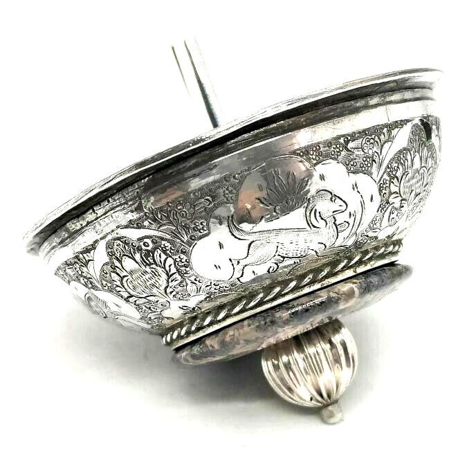 Hanukah Dreidel Sevivon Engraved designs Sterling Silver handmade by S. Ghatan