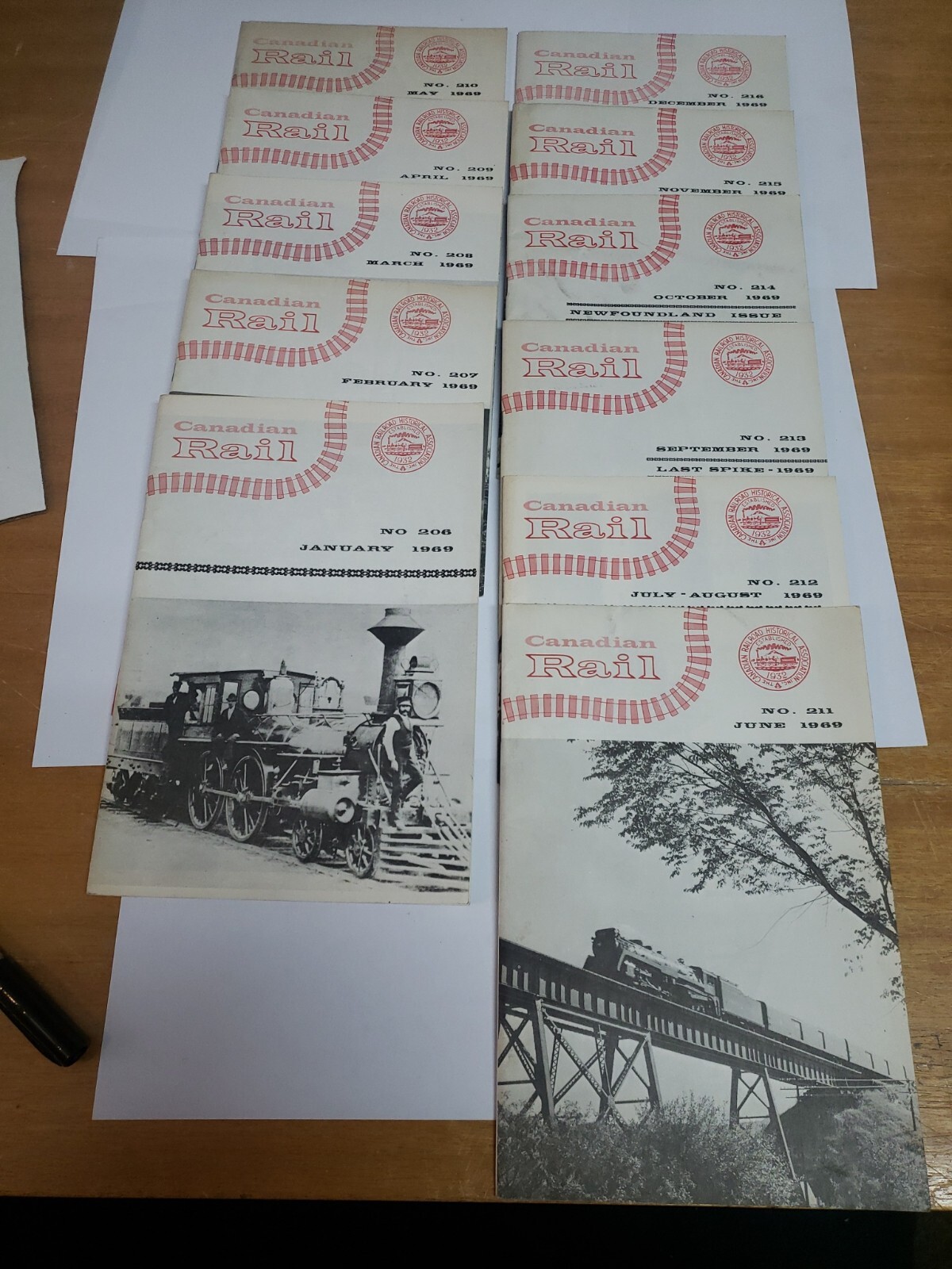 Canadian Rail Magazine 1969 (complete year 11 issues) 1969 Canadian Rail Magazine 1969 (complete year 11 issues) 1969