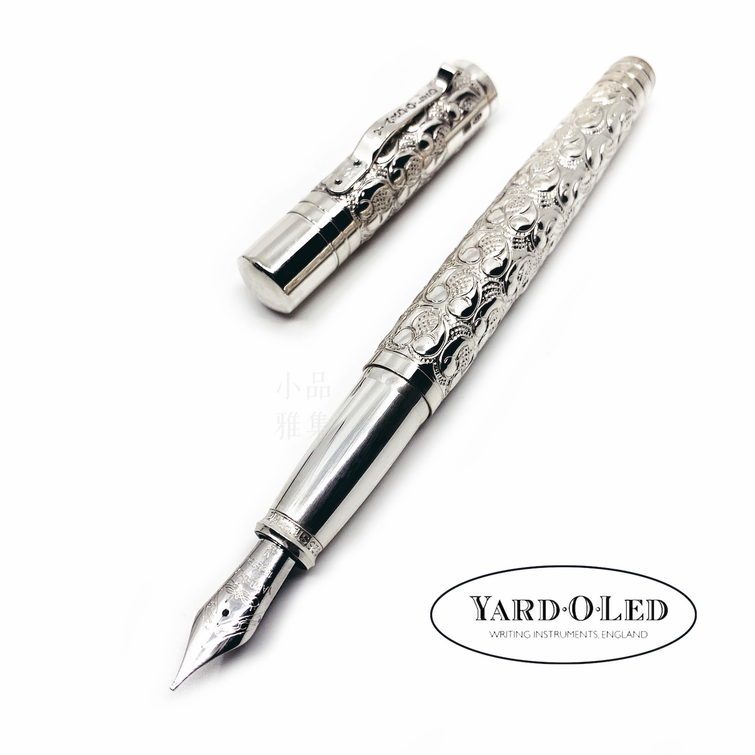 Yard-O-Led Viceroy Grape Grand Victorian Ag925 Sterling Silver 18K Fountain Pen Yard-O-Led Viceroy Grape Grand Victorian Ag925 Sterling Silver 18K Fountain Pen