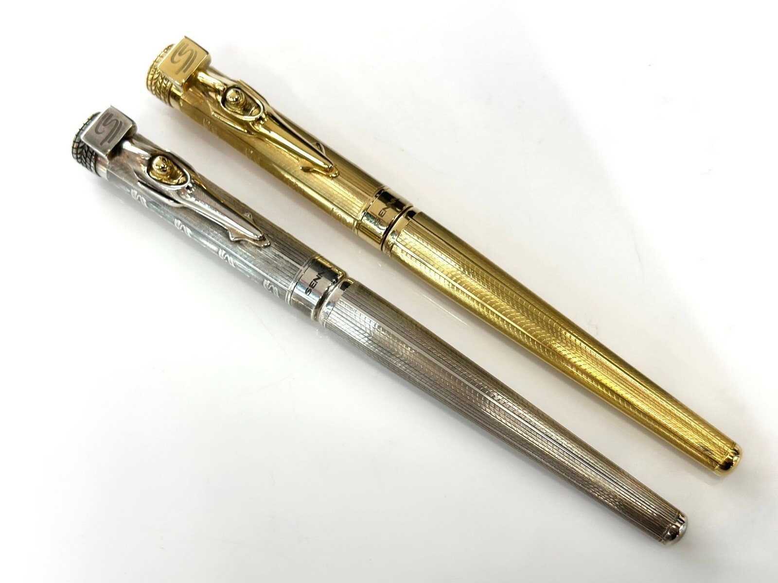 Montegrappa Tribute to Ayrton Senna Solid Gold & SILVER LE Fountain Pen SET Montegrappa Tribute to Ayrton Senna Solid Gold & SILVER LE Fountain Pen SET