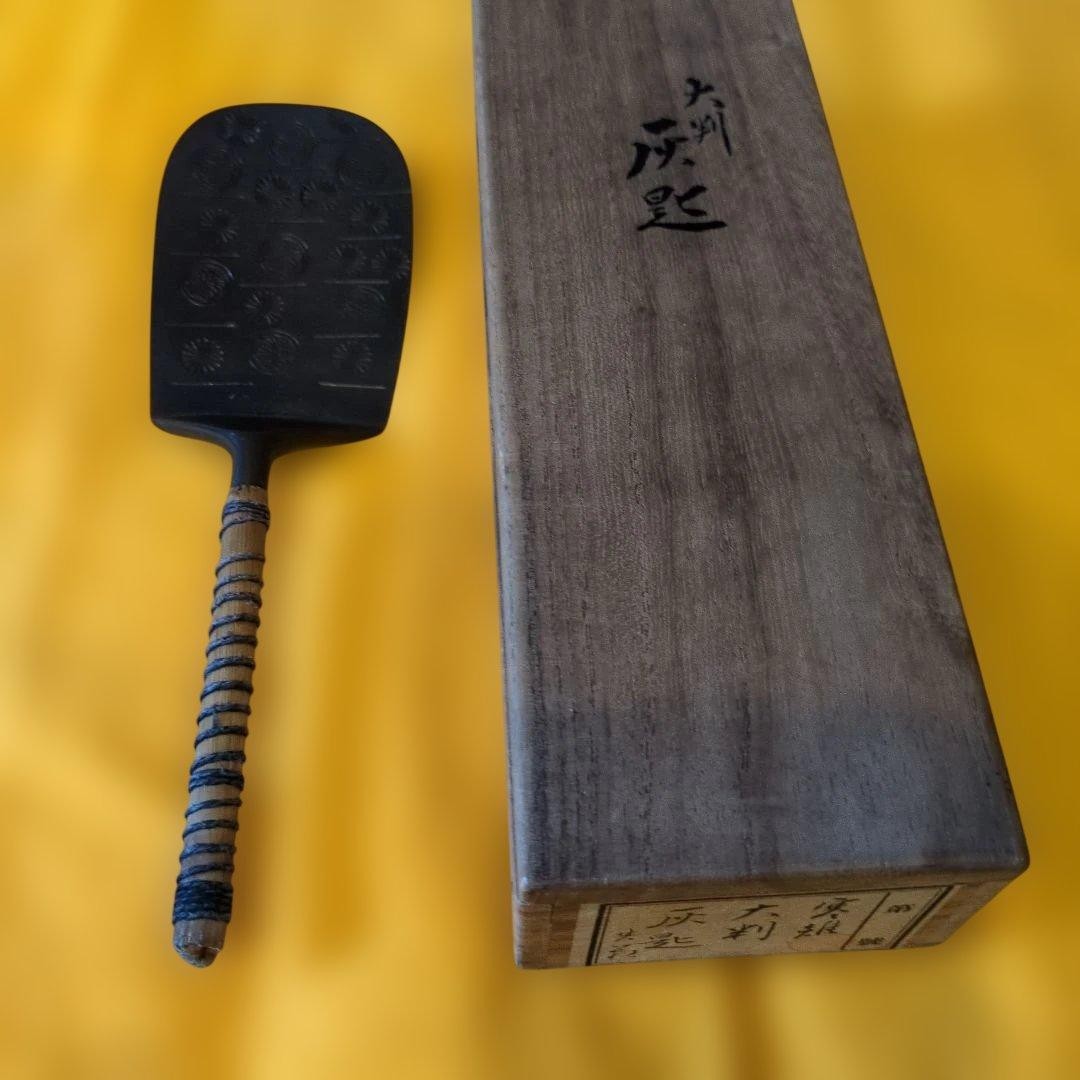 Kanki Miyazaki Large Ash Spoon Antique Tea Ceremony Item Kanki Miyazaki Large Ash Spoon Antique Tea Ceremony Item
