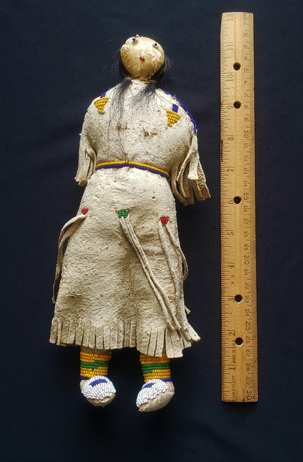 Sioux Native American Indian Beaded Doll, Circ: 1880s, 12 Sioux Native American Indian Beaded Doll, Circ: 1880s, 12