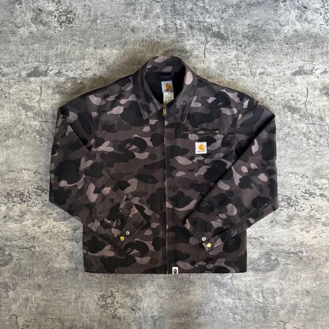 Carhartt Spar Detroit X A Bathing Ape Men Rar Workwear Model Collaboration Model Carhartt Spar Detroit X A Bathing Ape Men Rar Workwear Model Collaboration Model