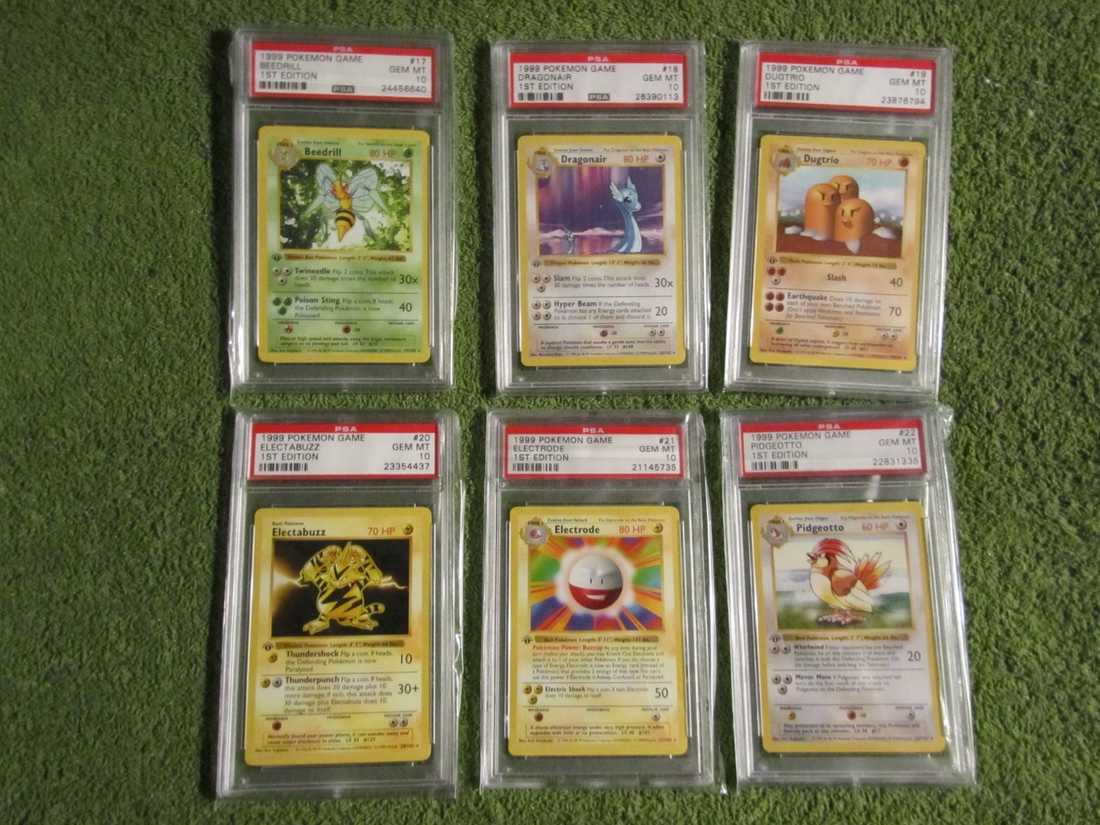 Complete Non Holo PSA 10 1st Edition Base Set w/ Both Red & Yellow Cheek Pikachu Complete Non Holo PSA 10 1st Edition Base Set w/ Both Red & Yellow Cheek Pikachu
