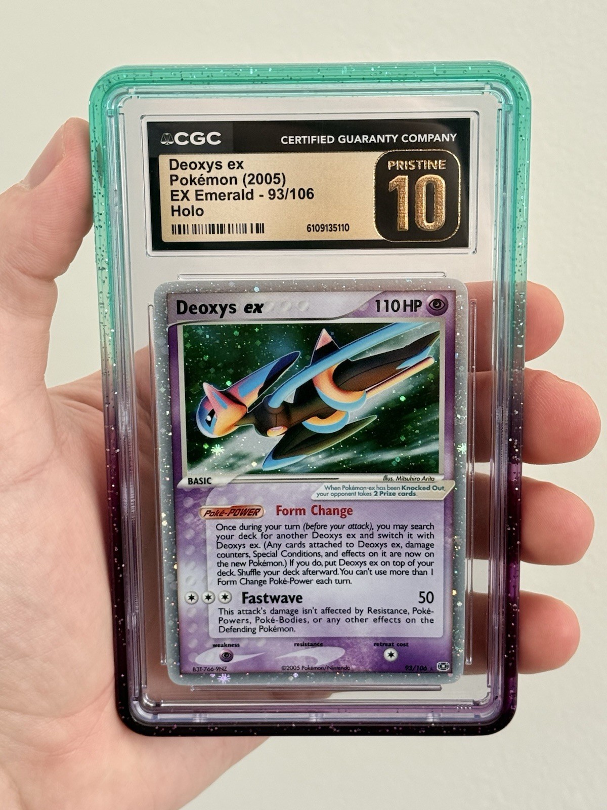 2005 Pokemon CGC 10 Pristine Deoxys ex Emerald 93/106 - LOW POP 4