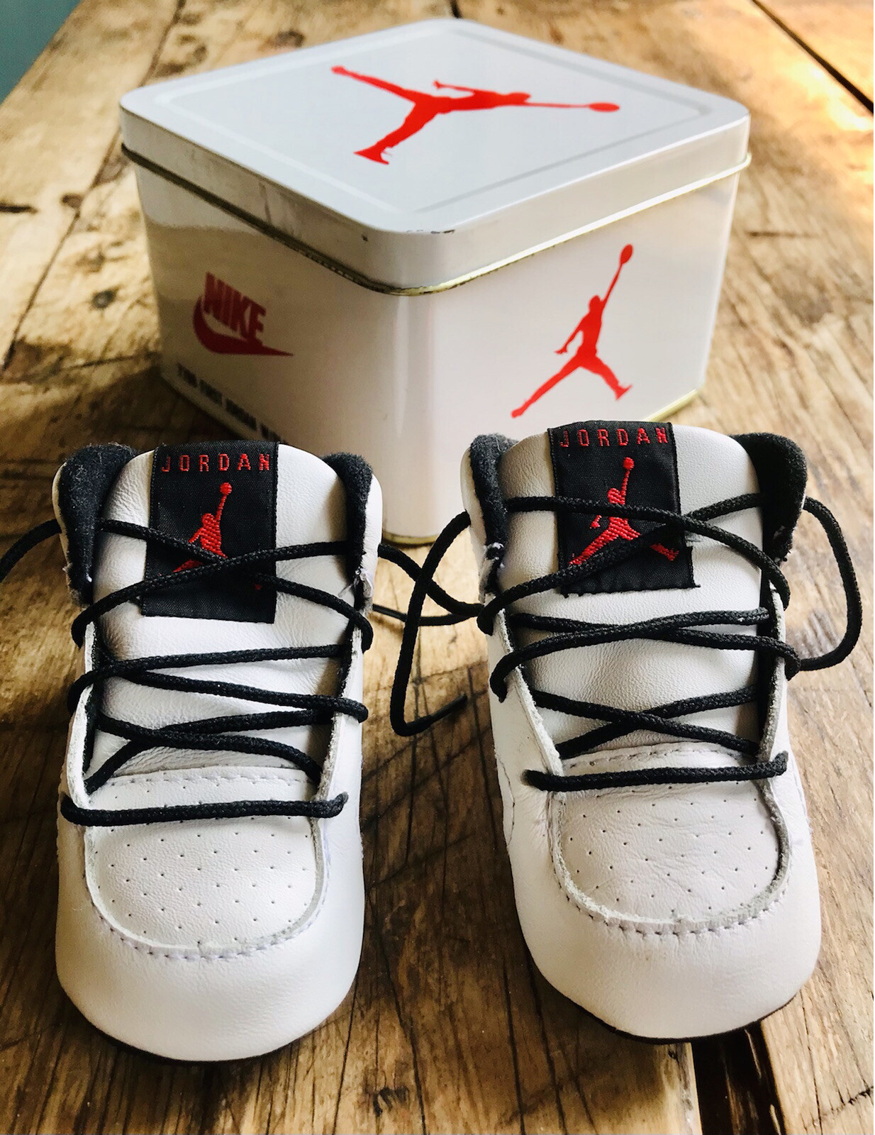 Nike First Jordan Sneakers Baby 1990 Rare Original Size 2 Collectible New Excellent
