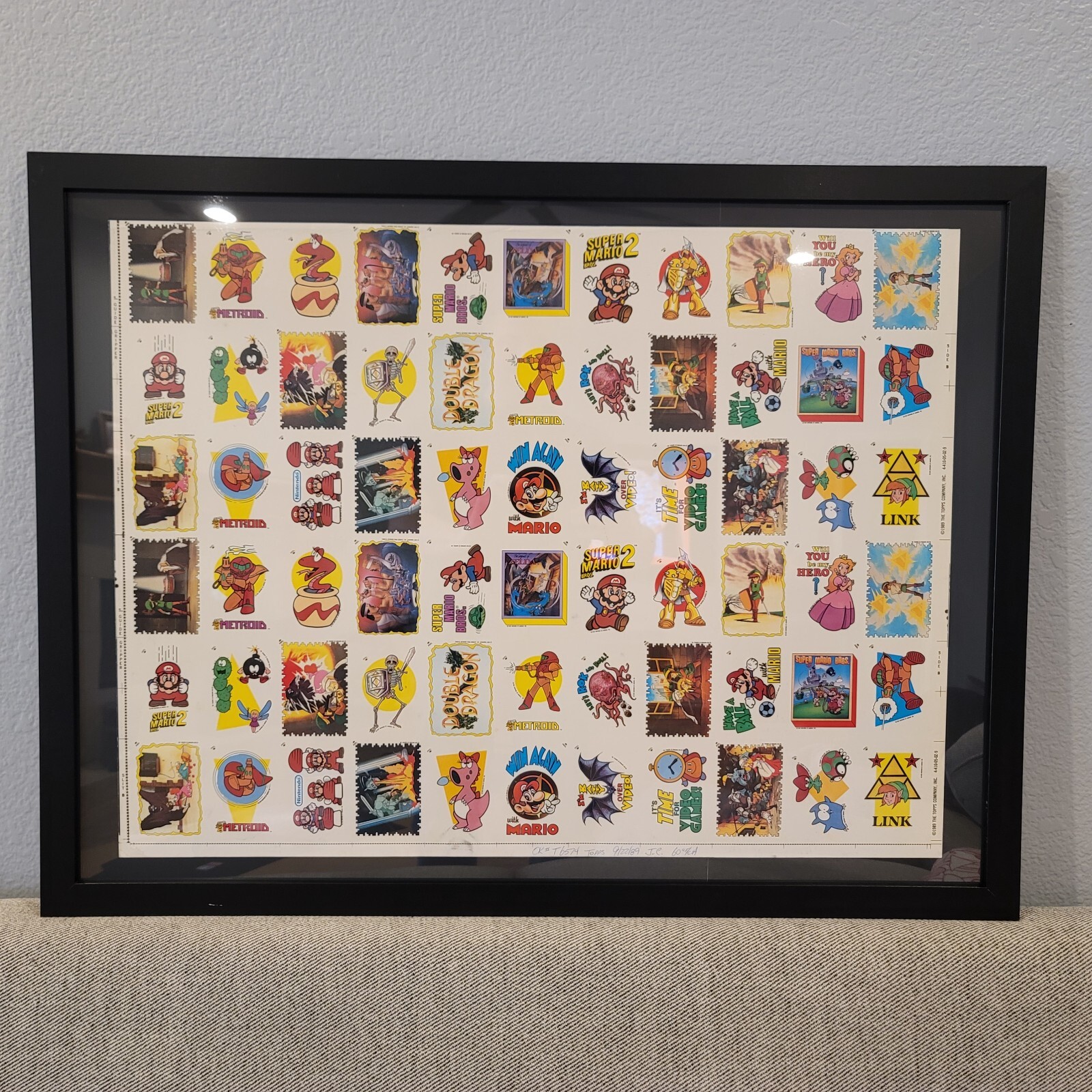 1989 Topps UNRELEASED Series 2 UNCUT SHEET With All Series 1 & 2 Sets O-Pee-Chee