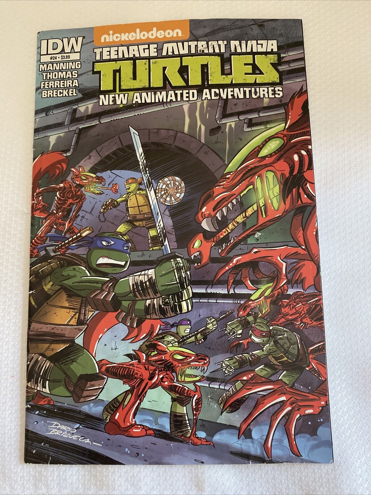 Teenage Mutant Ninja Turtles First Edition Nickelodeon  Comic Book Rare HTF