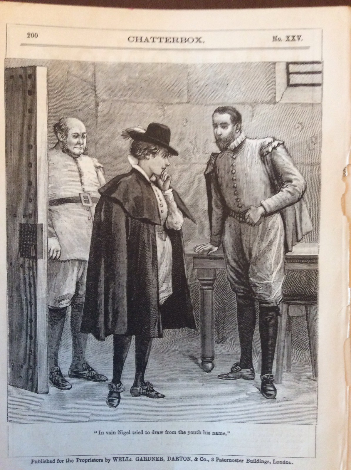 M62-3 Ephemera 1900 Book Plate Nigel Tried To Draw The Youth