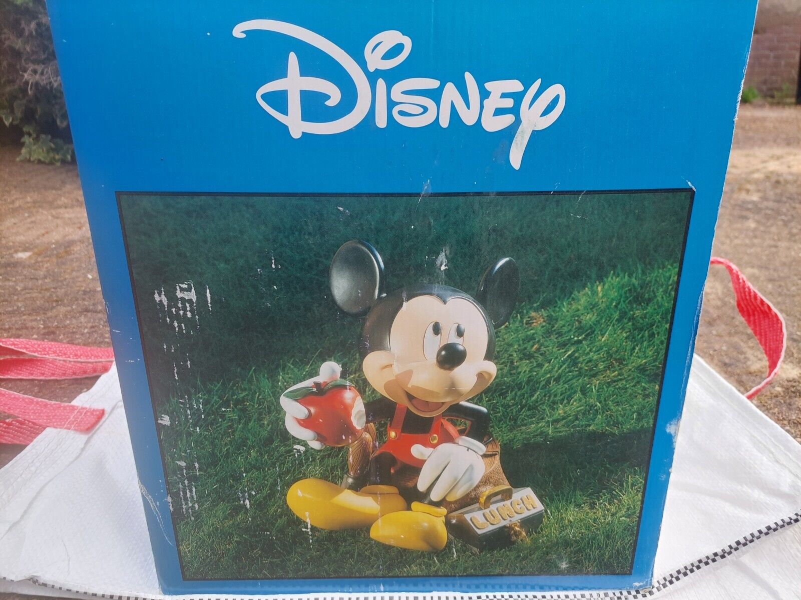 RARE 20yr old Mickey Mouse lunchbox big fig NEW IN BOX Disney figurine statue