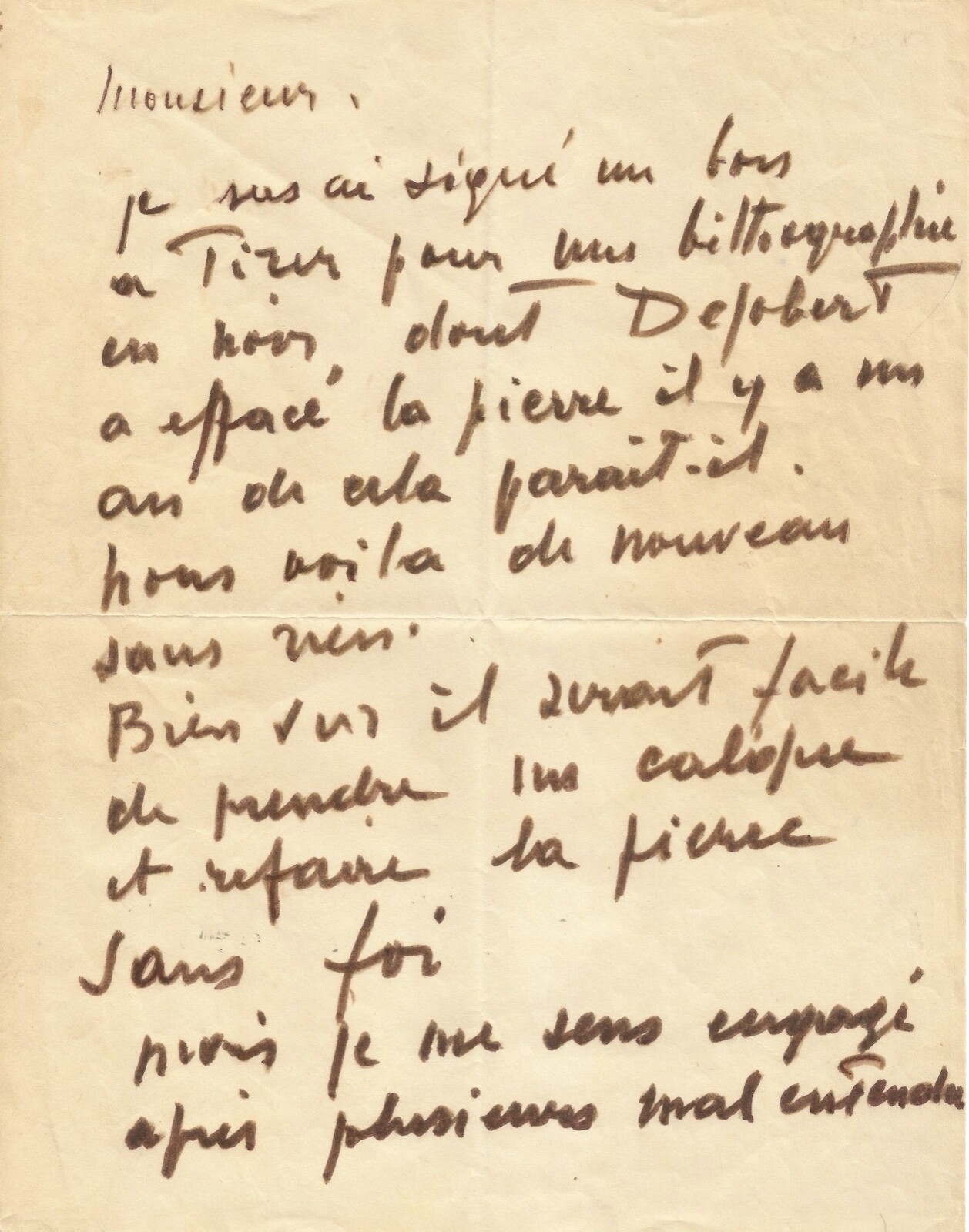 Nicolas de STAËL - Signed autograph letter about his lithographs. Nicolas de STAËL - Signed autograph letter about his lithographs.