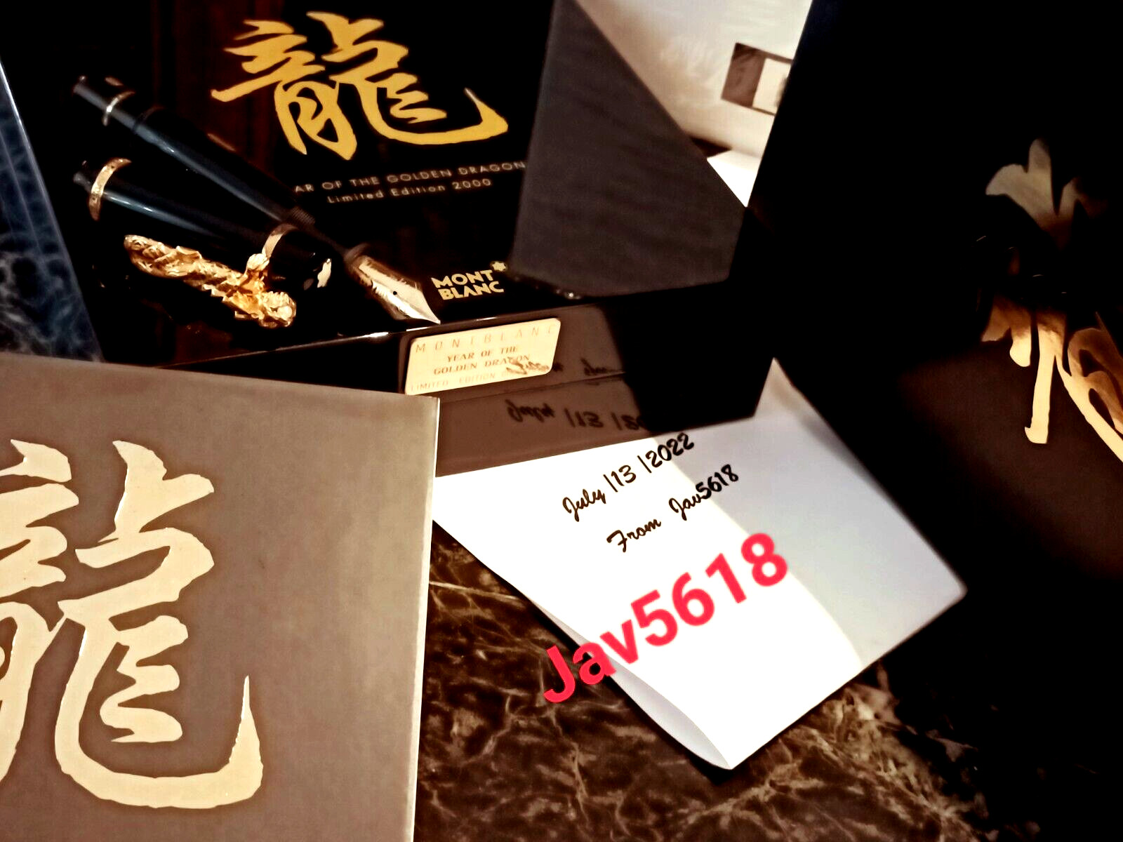 MONTBLANC DRAGON FOUNTAIN PEN YEAR 2000🐲SOLID GOLD 18kt LUCKY 0080 龍 CHINA🐲NEW MONTBLANC DRAGON FOUNTAIN PEN YEAR 2000🐲SOLID GOLD 18kt LUCKY 0080 龍 CHINA🐲NEW