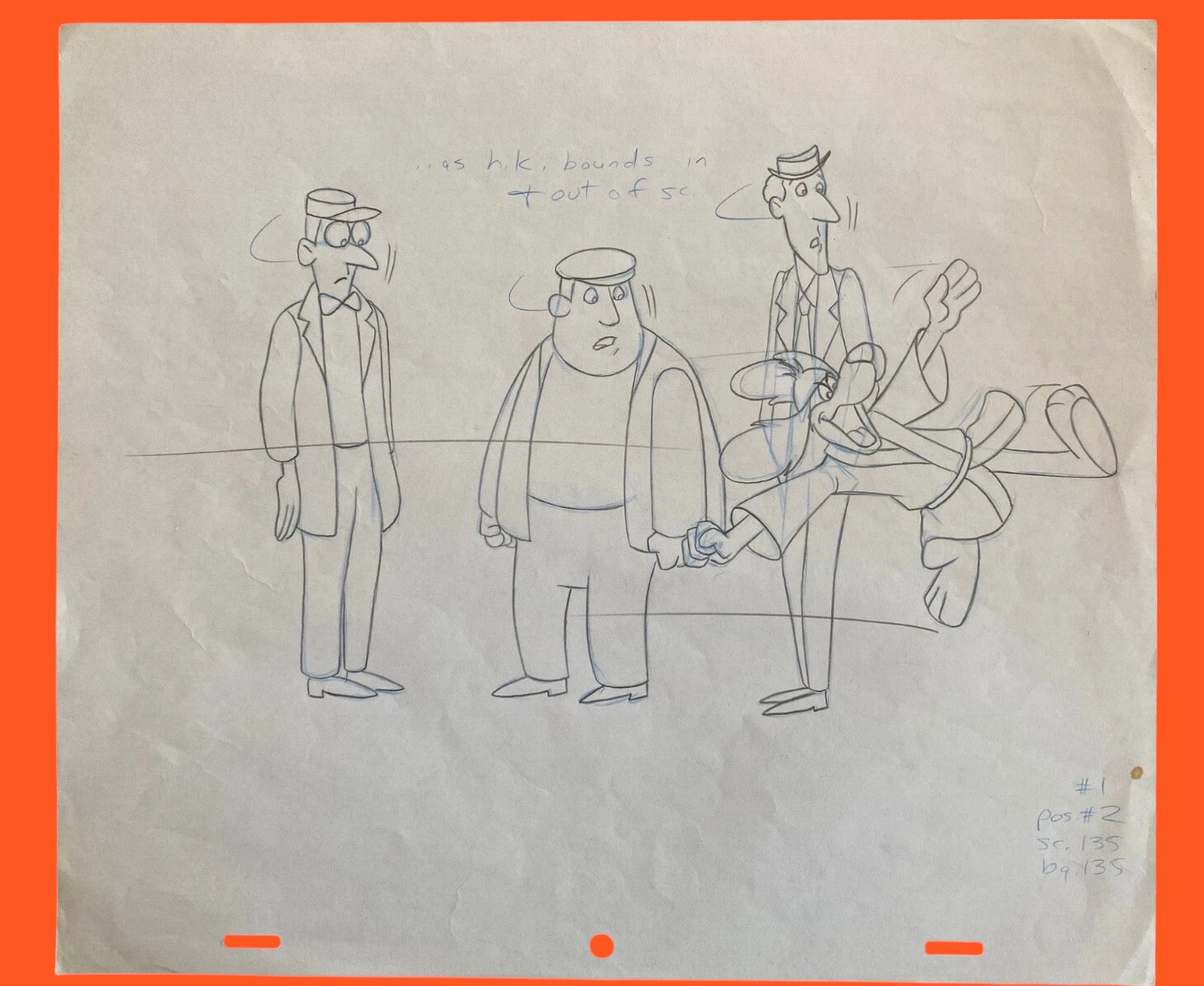 Hong Kong Phooey Animation Original Layout Drawing 1974 Hanna Barbera Hong Kong Phooey Animation Original Layout Drawing 1974 Hanna Barbera