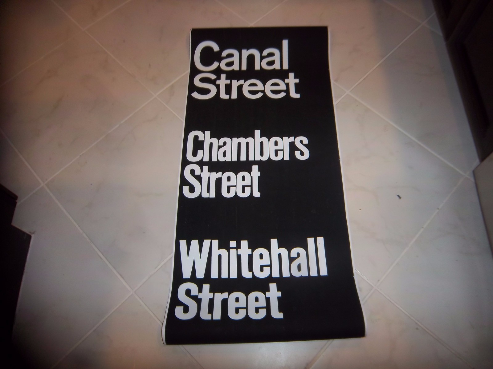 NYC SUBWAY ROLL SIGN CANAL ST CHINATOWN CHAMBERS FINANCIAL DISTRICT WHITEHALL NY NYC SUBWAY ROLL SIGN CANAL ST CHINATOWN CHAMBERS FINANCIAL DISTRICT WHITEHALL NY