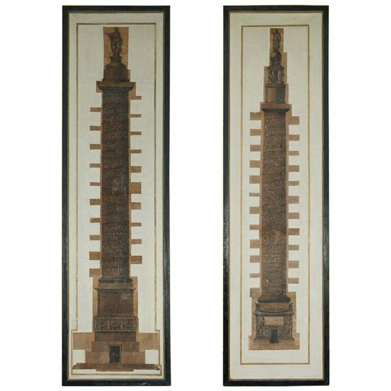 PAIR OF TROFEO O SIA MAGNIFICA COLONNA PIRANESI GIOVANNI BATTISTA PRINTS 337CM