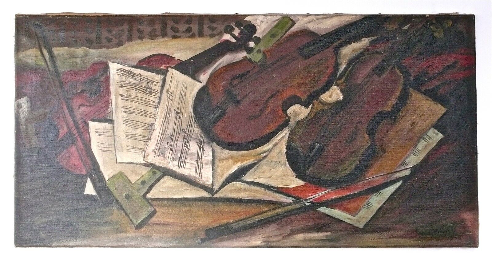 GEORGES BRAQUE - A 1950s ORIGINAL OIL PAINTING ON CANVAS, SIGNED & DATED HISTORY