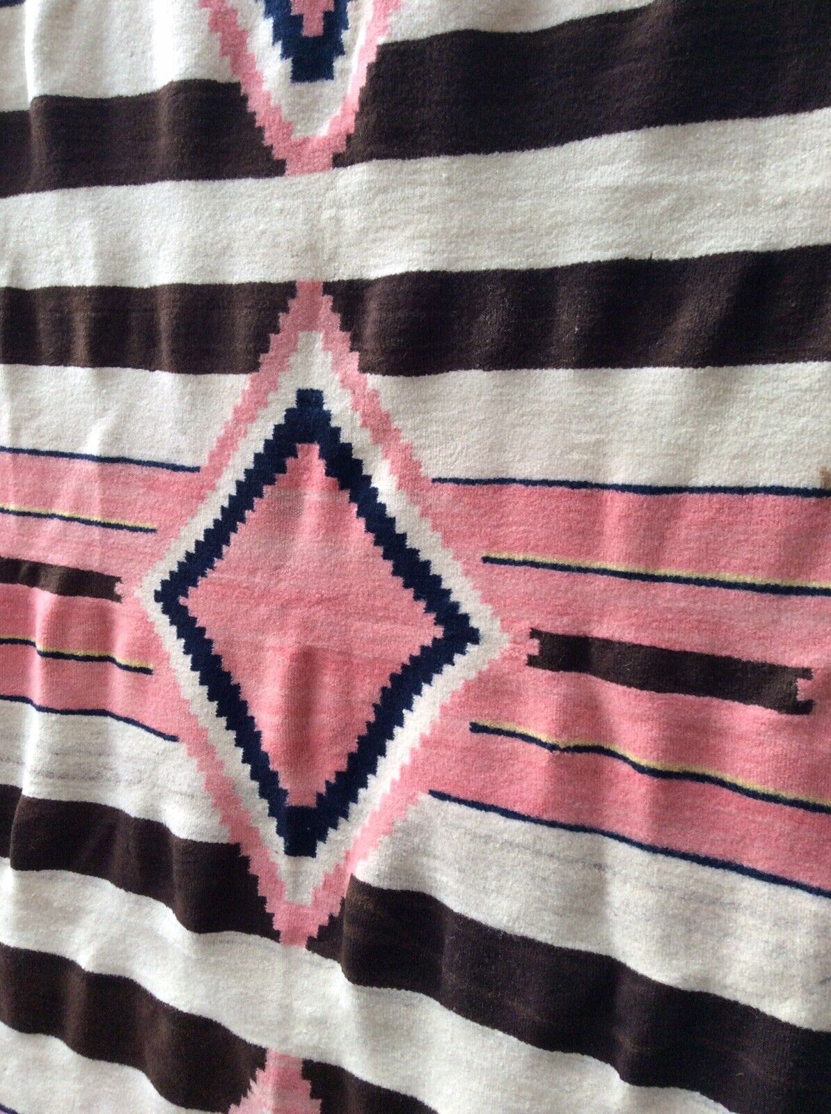 Navajo Rug Late Classic Native American Indian Chief’s Blanket Third Phase 1870