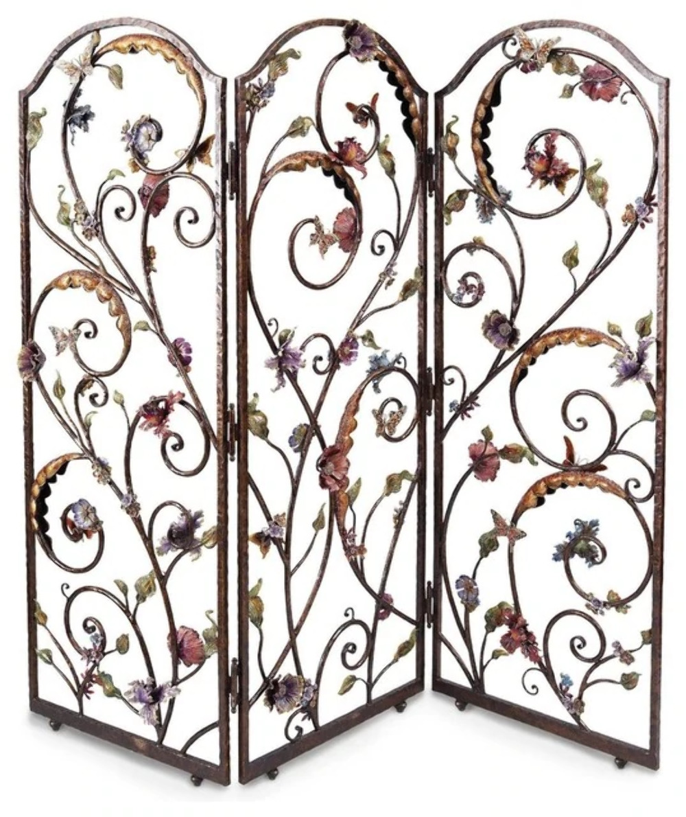 Jay Strongwater Celeste Floral Wall Screen SHW3255-450
