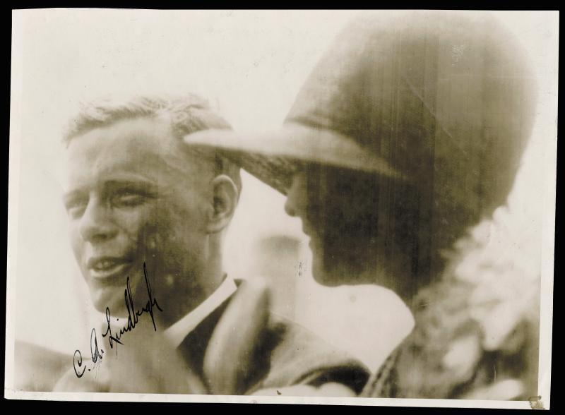 CHARLES A. LINDBERGH - PHOTOGRAPH SIGNED CIRCA 1927
