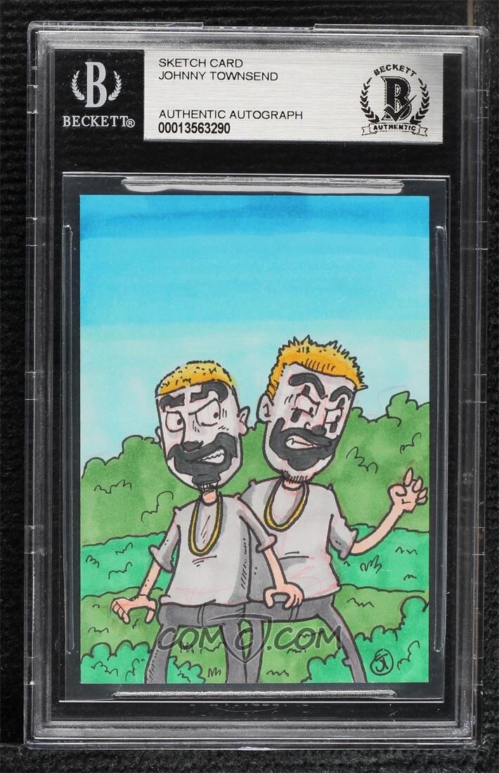 Insane Clown Posse ICP Juggalo Yo MTV Raps Original Art Sketch Card 1/1 BAS Insane Clown Posse ICP Juggalo Yo MTV Raps Original Art Sketch Card 1/1 BAS