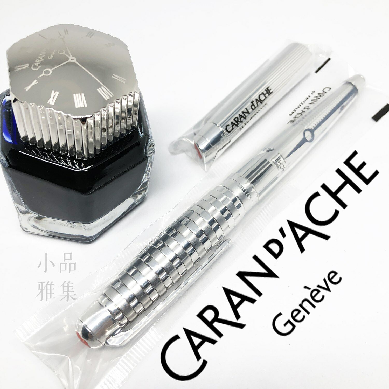 Caran d'Ache Limited Edition 500 1010 Timekeeper Silver 18K Fountain Pen