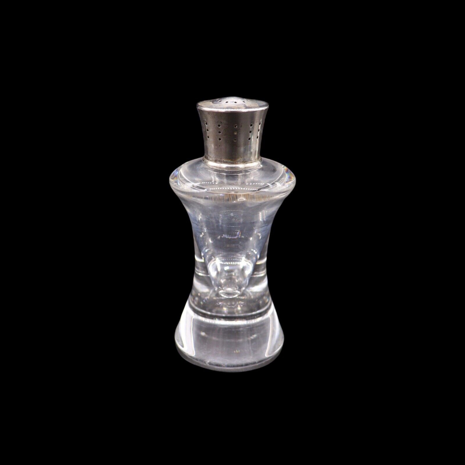 RARE Steuben Art Glass Salt Shaker with Sterling Lid Designed by Arthur Douglas