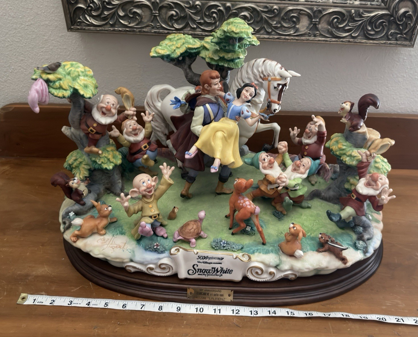 LZD-70B LAURENZ Capodimonte 50th Anniv Disney Snow White Seven Dwarfs Prince Frn LZD-70B LAURENZ Capodimonte 50th Anniv Disney Snow White Seven Dwarfs Prince Frn