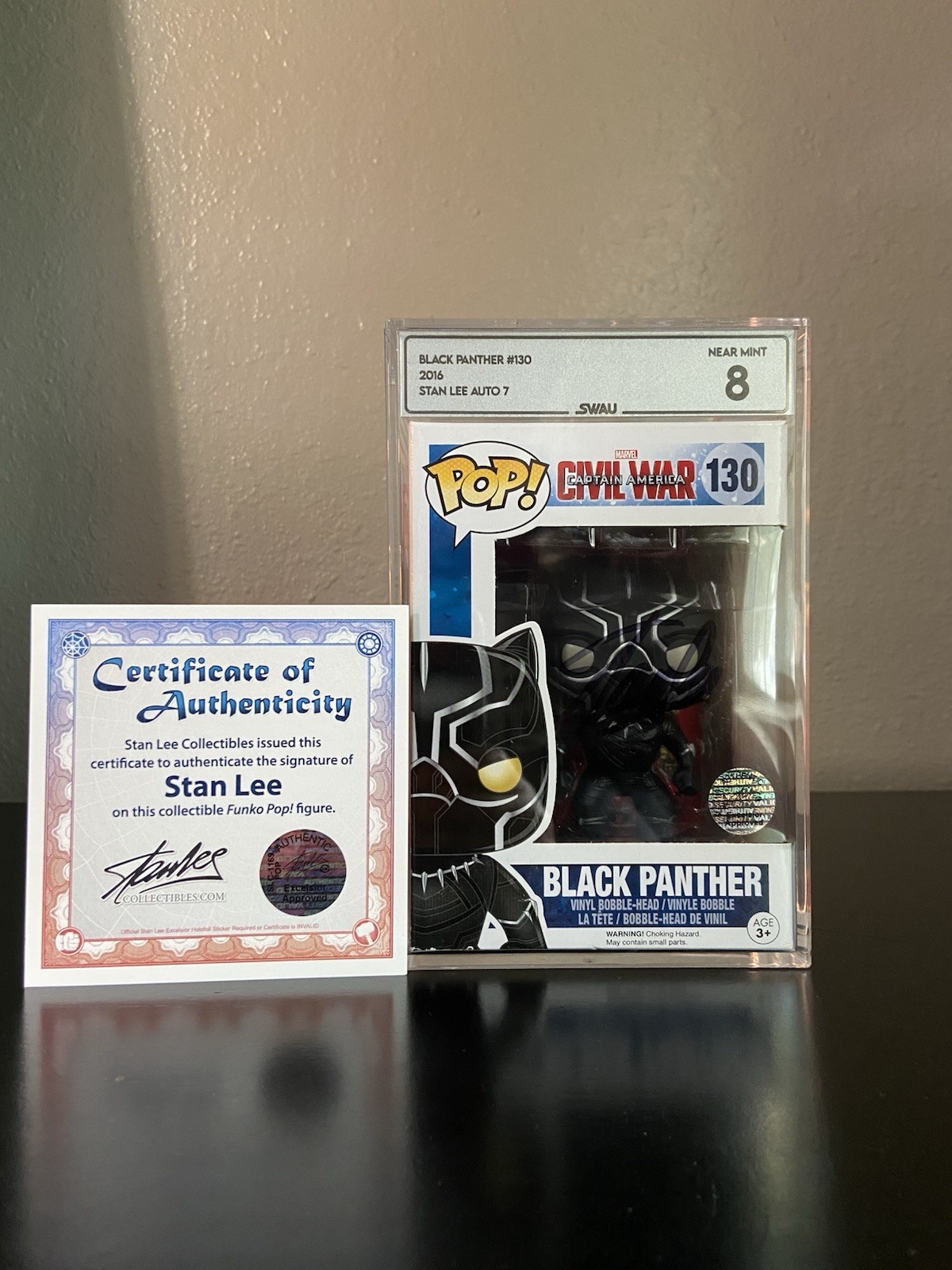🔥Rare Black Panther Funko Pop signed by Stan Lee. Certified/Authenticated🔥💯 🔥Rare Black Panther Funko Pop signed by Stan Lee. Certified/Authenticated🔥💯