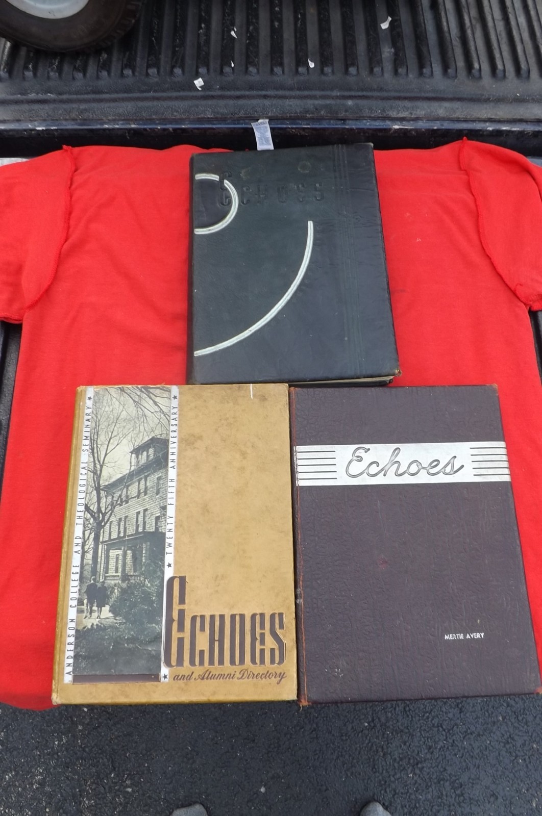 LOT OF 3  ANDERSON, INDIANA  HIGH SCHOOL YEARBOOKS YEAR BOOK ECHOES 1939 1940 42