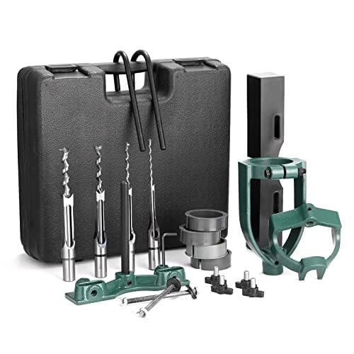 YUEWO Mortising Attachment for Drill Press, Bench Drill Locator Set for Morti...