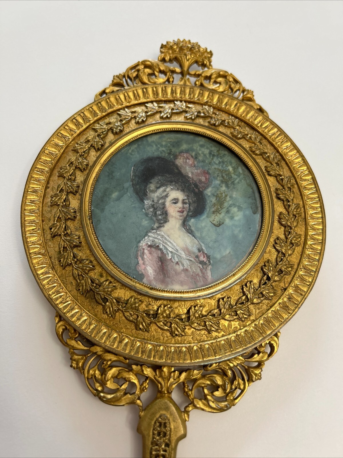 Exquisite 18th Century Antique Hand Mirror – Rare Collector’s Piece. 300 + y Old Exquisite 18th Century Antique Hand Mirror – Rare Collector’s Piece. 300 + y Old