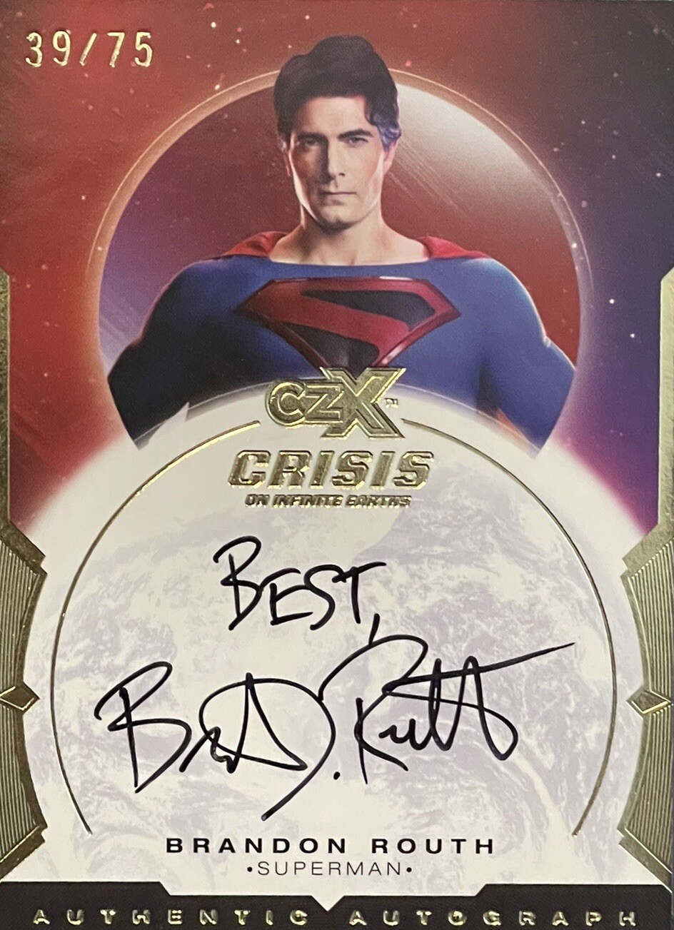 2022 Brandon Routh as Superman Auto [39/75] CZX Crisis on Infinite Earths