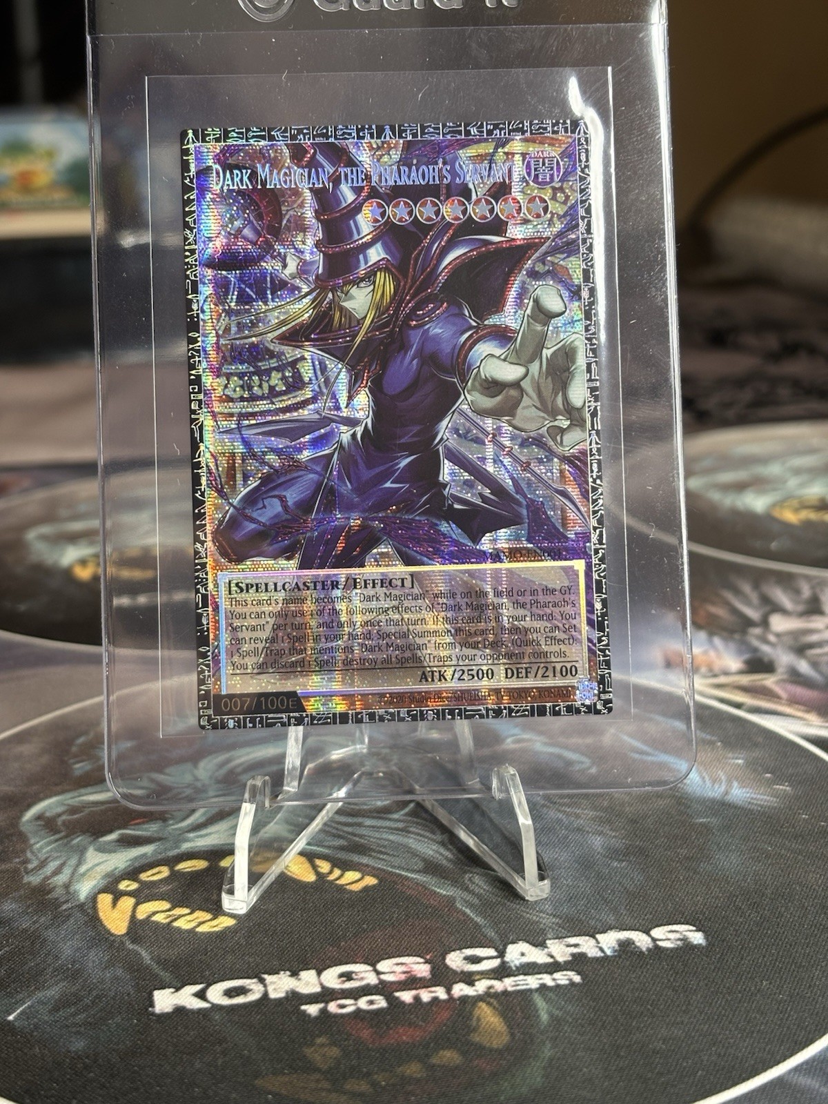 Dark Magician, the Pharaoh's Servant MAMO-EN001 Grandmaster Rare 007/100E YuGiOh Dark Magician, the Pharaoh's Servant MAMO-EN001 Grandmaster Rare 007/100E YuGiOh