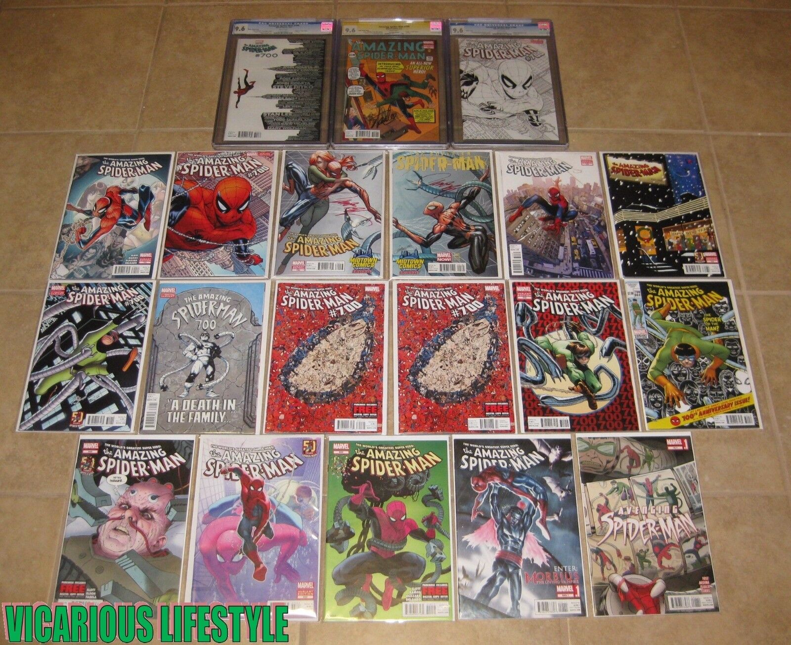 Amazing Spider-Man 700 Midtown Ditko 1:200 Quesada CGC 699 Newsstand 20-Variants