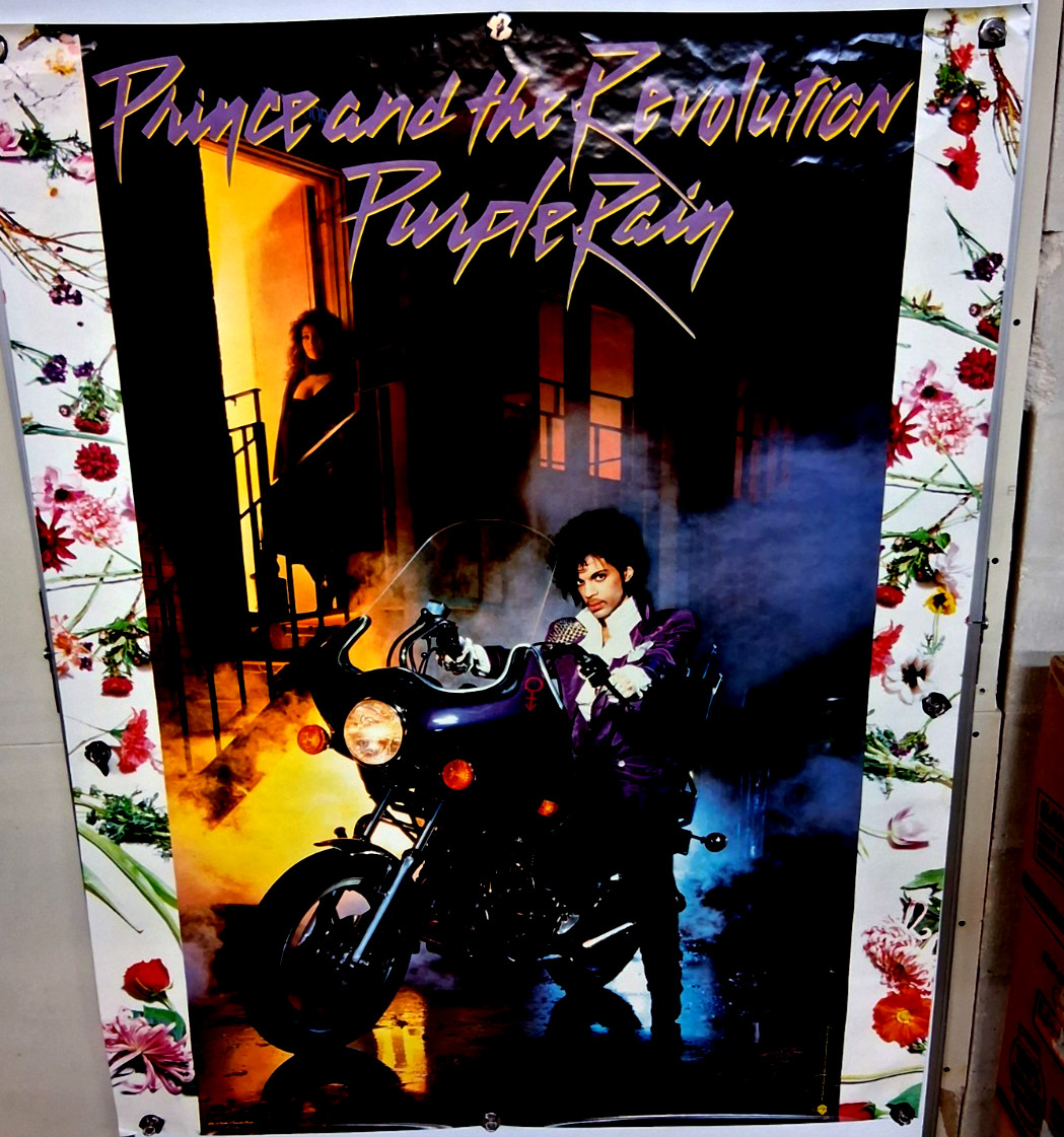 HUGE RARE Subway Poster: Prince Purple Rain Promo The Revolution 1984 Vintage HUGE RARE Subway Poster: Prince Purple Rain Promo The Revolution 1984 Vintage