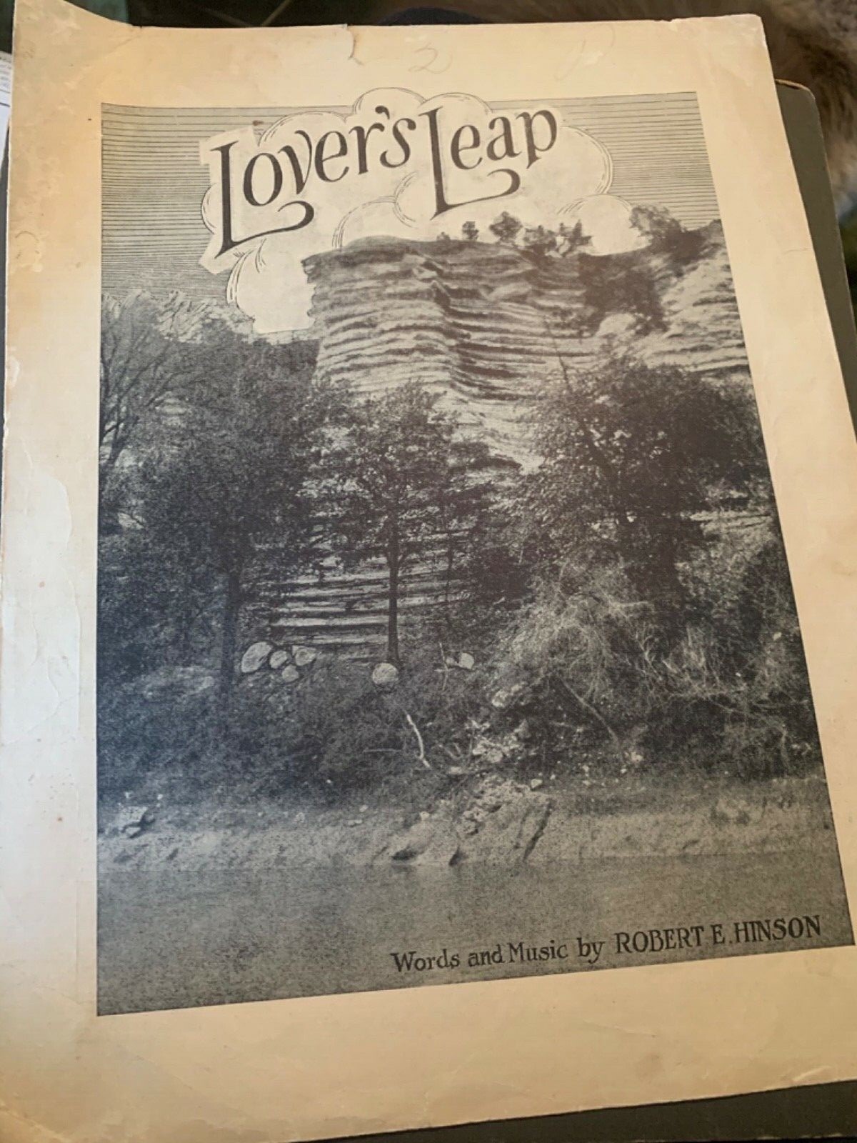 Antique RARE Early 1900s Waco Texas Lovers Leap Sheet Music Hinson Studio TEXANA Antique RARE Early 1900s Waco Texas Lovers Leap Sheet Music Hinson Studio TEXANA